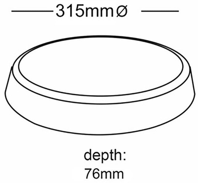 MULTI WATT LED CCT IP65 EMERG CEILING LIGHT  | S2DMWEM