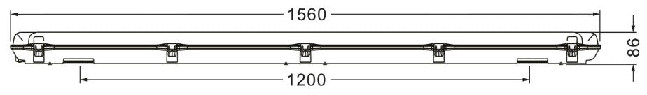 55W IP65 6050LM 4000K 5FT TWIN SS CLIPS | S55WTW5FT