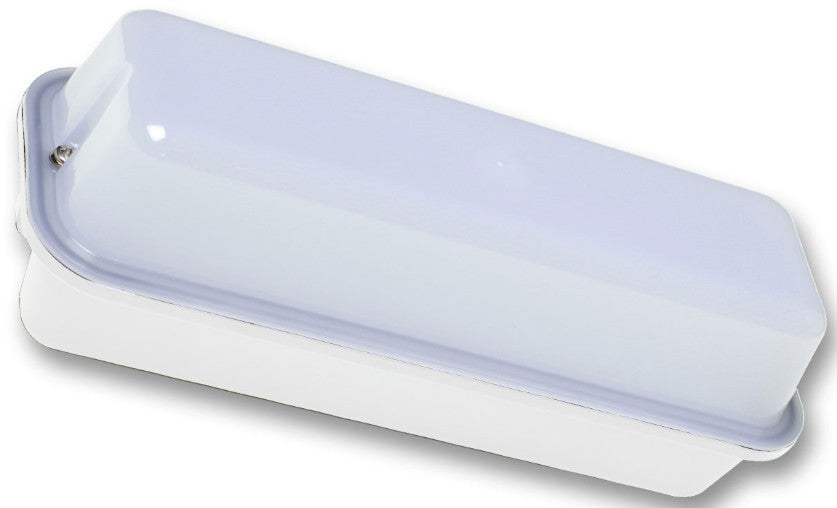 8W LED MINI BULKHEAD 750LM IP44 WH BASE | S8LEDBHWH