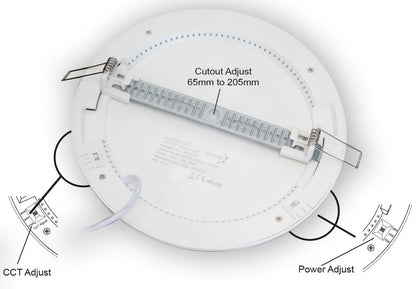 LED ADJUSTABLE CCT/WATTAGE D LIGHT | SADCOCCT