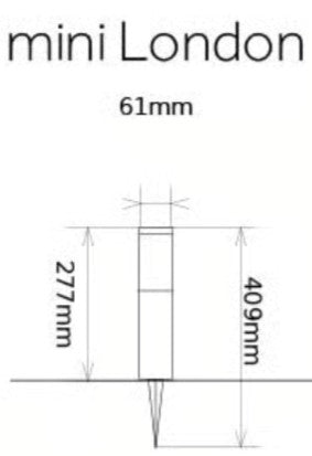 MINI LONDON USB SOLARPOST LIGHTS | SC2325