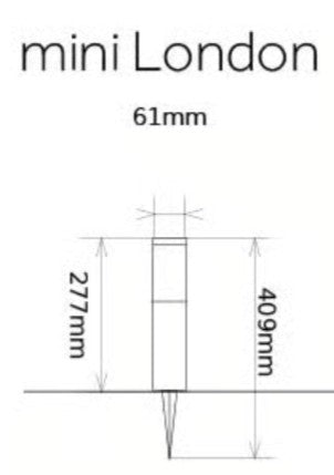 MINI LONDON USB SOLAR POST LIGHT | SC2326
