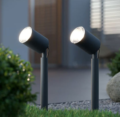 APOLLO SOLAR SPOTLIGHTS SET OF 2 ANTHRACITE | SC2355