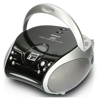LENCO PORTABLE CD PLAYER BOOMBOX BLACK | SCD24BLK