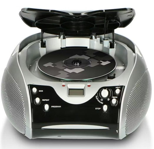 LENCO PORTABLE CD PLAYER BOOMBOX BLACK | SCD24BLK