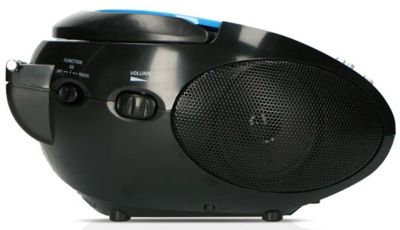 LENCO PORTABLE CD PLAYER BOOMBOX BLUE-BLACK | SCD24BL