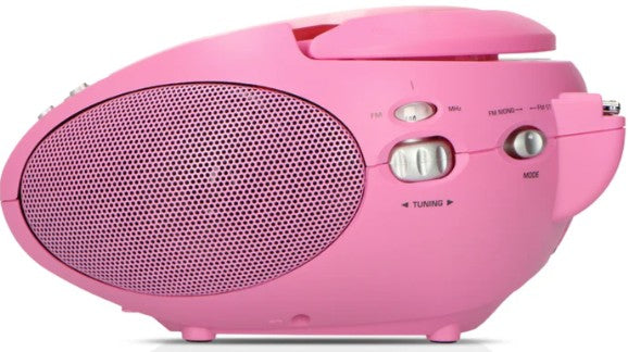 LENCO PORTABLE CD PLAYER BOOMBOX PINK | SCD24PINK