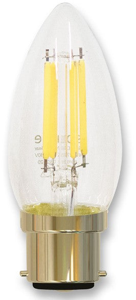 4W DIM CANDLE CLEAR WW | SCFDCANB22