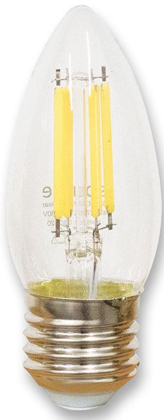 FULL GLASS LED CANDLE 4W DIMM E27 | SCFDCANES