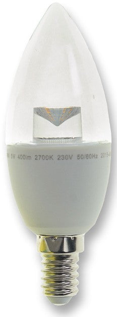 5W LED DIMMABLE SES CANDLE COOL WH | SDCANE14CW