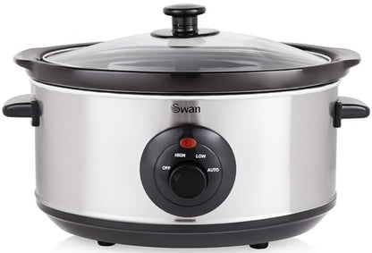 SWAN 3.5 LITRE SLOW COOKER STAINLESS STEEL | SF17020N