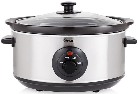 SWAN 3.5 LITRE SLOW COOKER STAINLESS STEEL | SF17020N