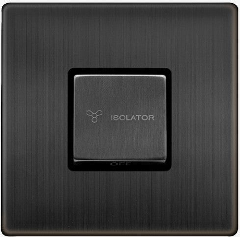 10A INGOT 3 POLE FAN ISOLATION SWITCH - MATT BRONZ | SFBZ520BK