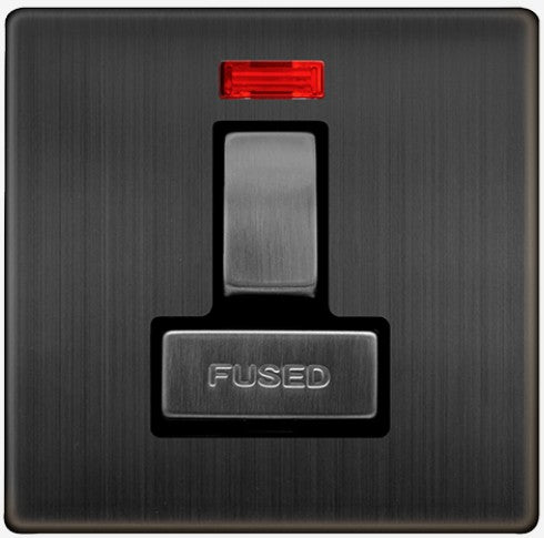 13A INGOT SWITCHED FUSED CONNECTION UNIT WITH NEON | SFBZ752BK