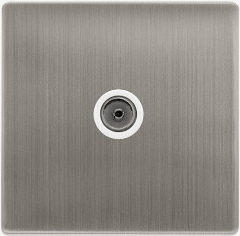SINGLE NON-ISOLATED COAXIAL OUTLET - STAINLESS STE | SFSS065PW