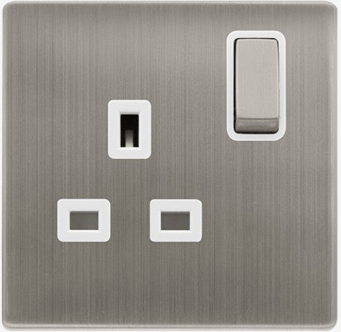 13A INGOT 1 GANG DP SWITCHED SAFETY SHUTTER SOCKET | SFSS1535PW