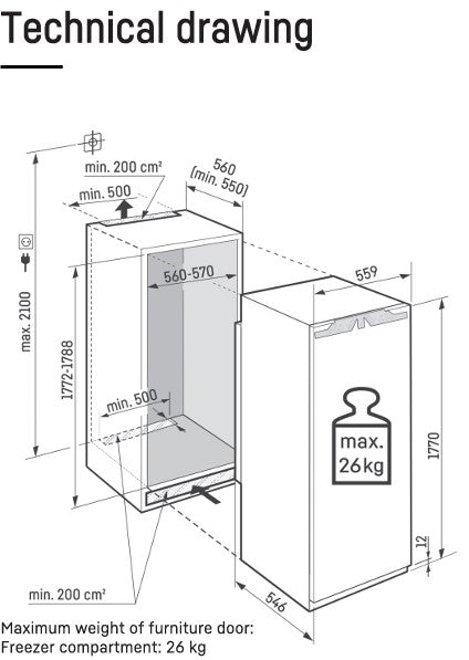 LIEBHERR TALL INTEGRATED FREEZER | SIFNF5128