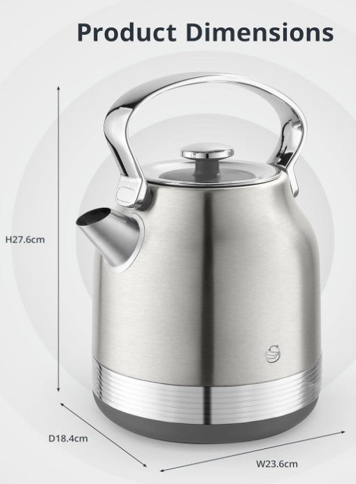 SWAN RETRO TRADITIONAL KETTLE SS | SK14631SS