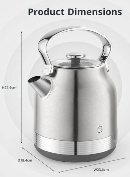 SWAN RETRO TRADITIONAL KETTLE SS | SK14631SS
