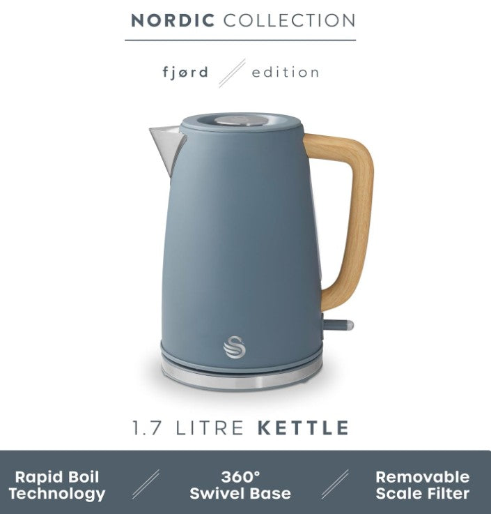 SWAN FJORD 1.7 LITRE 3KW JUG KETTLE GREY | SK19024GRY