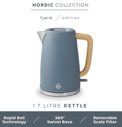 SWAN FJORD 1.7 LITRE 3KW JUG KETTLE GREY | SK19024GRY