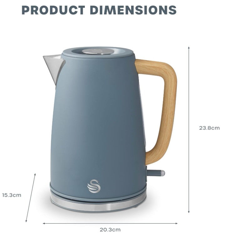 SWAN FJORD 1.7 LITRE 3KW JUG KETTLE GREY | SK19024GRY