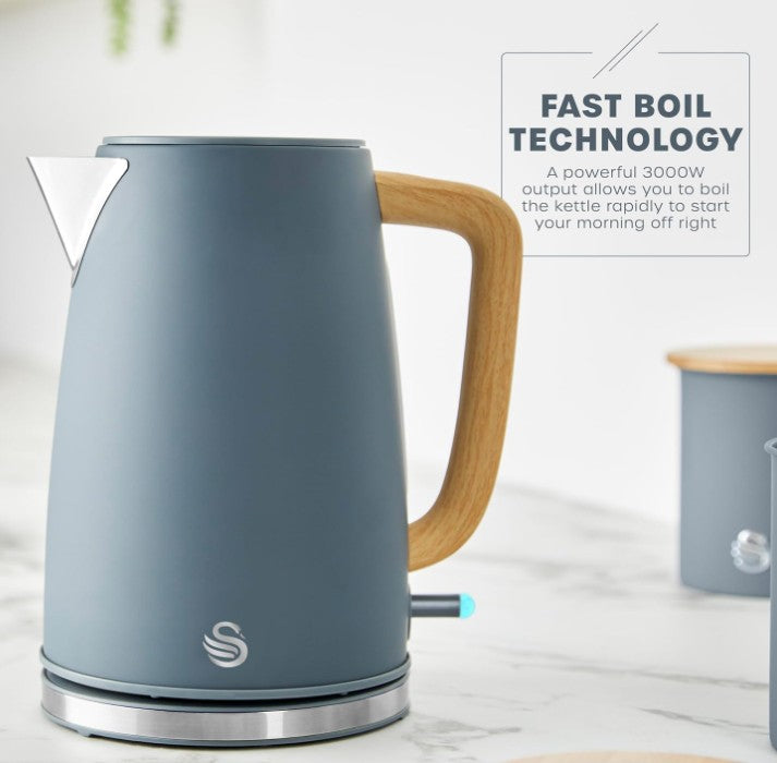 SWAN FJORD 1.7 LITRE 3KW JUG KETTLE GREY | SK19024GRY