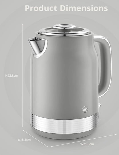 SWAN RETRO JUG KETTLE GREY | SK19025GRY