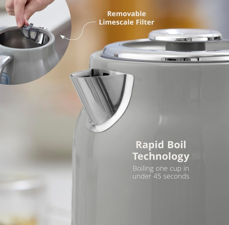 SWAN RETRO JUG KETTLE GREY | SK19025GRY