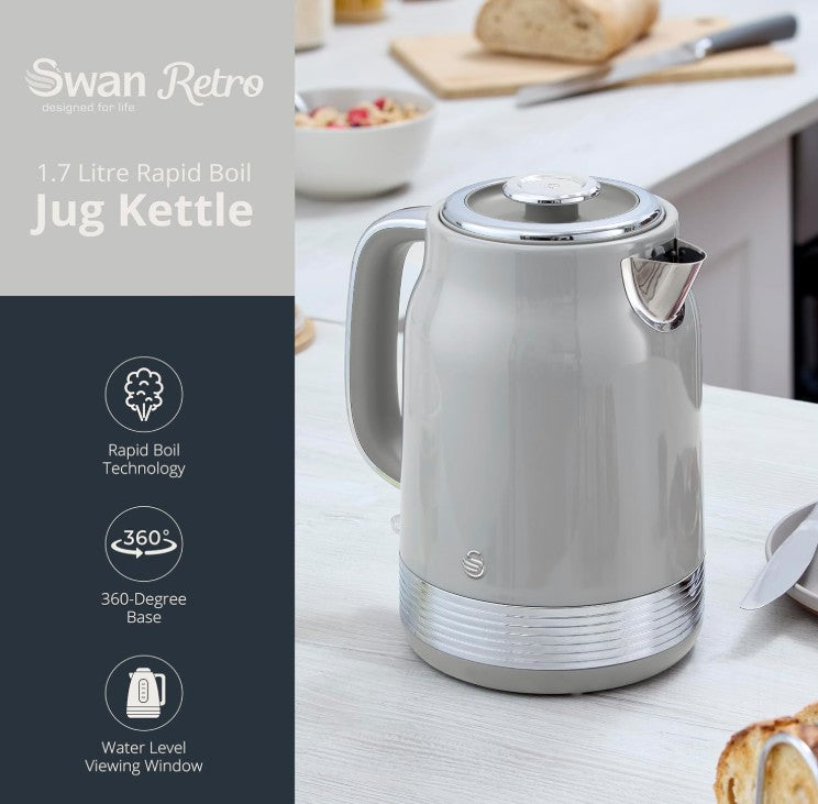 SWAN RETRO JUG KETTLE GREY | SK19025GRY