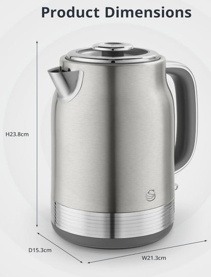 SWAN RETRO RAPID BOIL JUG KETTLE SS | SK19025SS