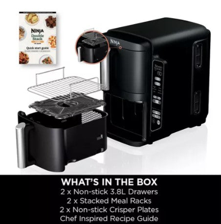 NINJA DOUBLE STACK 2-DRAWER AIR FRYER 7.8 LITRE | SL300UK