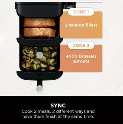 NINJA DOUBLE STACK 2-DRAWER AIR FRYER 7.8 LITRE | SL300UK