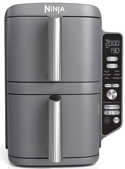 NINJA DOUBLE STACK XL 2 DRAWER AIR FRYER 9.5 LITRE | SL400UK