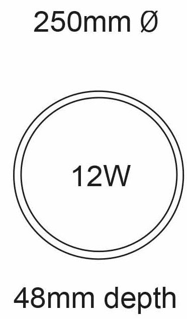 SLIM 12 LED IP54 DIMMABLE CCT | SLIM12WCCTDIM