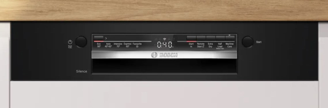 BOSCH SEMI INTEGRATED DISHWASHER BLACK | SMI2HTB02G