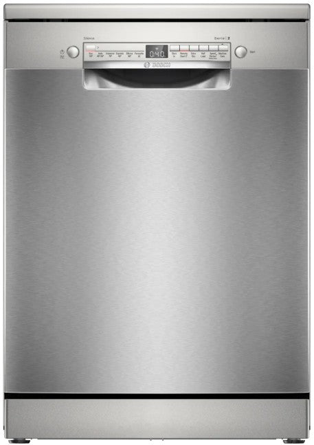 BOSCH SERIES 2 60CM DISHWASHER BRUSHED STEEL  | SMS2HVI67G