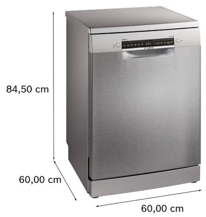 BOSCH SERIES-6 60CM 14 PLACE DISHWASHER SILVER IN  | SMS6ZCI10G