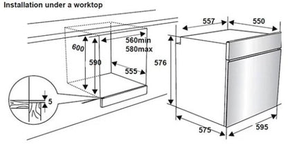 NORDMENDE BUILT IN SINGLE OVEN ST-STEEL | SO106IX