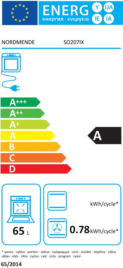 NORDMENDE BUILT IN SINGLE OVEN ST-STEEL | SO107IX