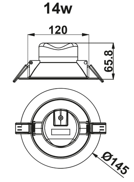 14W LED DOWN LIGHT IP44 DIMMABLE CCT | SPVC14WDIMCCT