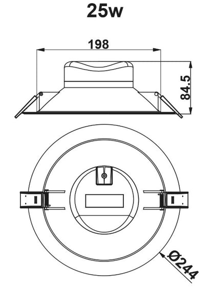 25W IP44 DIM CCT | SPVC25WDIMCCT25W