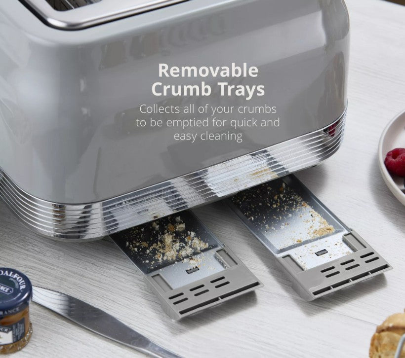 SWAN RETRO 4 SLICE TOASTER GREY | ST19029GRY