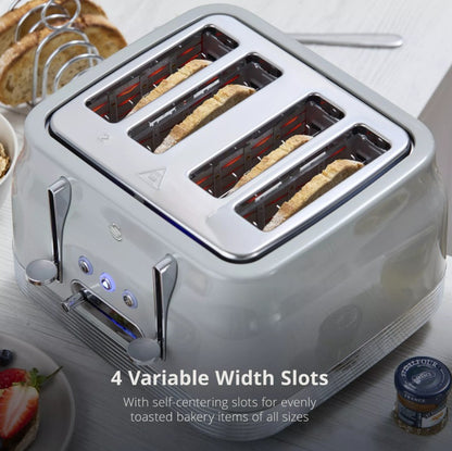 SWAN RETRO 4 SLICE TOASTER GREY | ST19029GRY