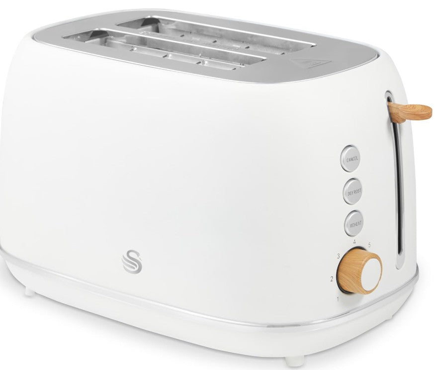 SWAN FJORD 2 SLICE TOASTER WHITE | ST19030WHT