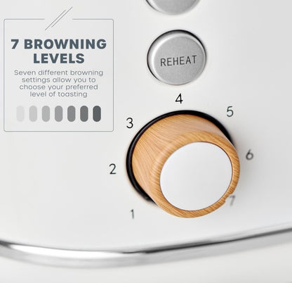 SWAN FJORD 2 SLICE TOASTER WHITE | ST19030WHT