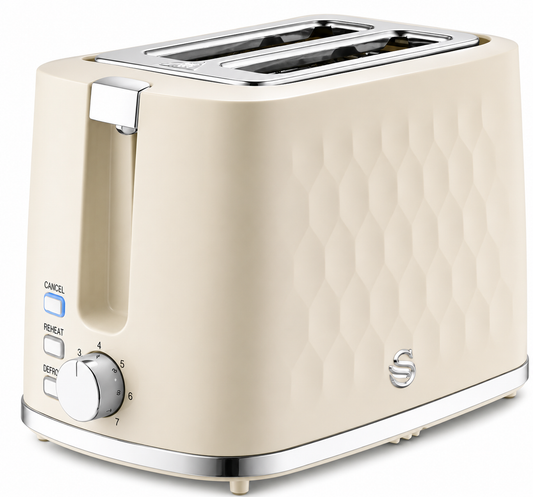 SWAN HEXTON 2 SLICE TOASTER CREAM | ST19037CRM