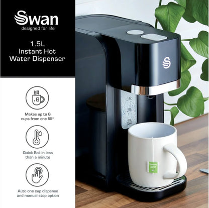 SWAN 1.5 LITRE INSTANT HOT WATER DISPENSER | SWD1004