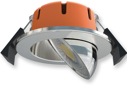 5W FIRE RATED IP65 DIM CCT 500LM MATT CHROME | SWV5WFRMC