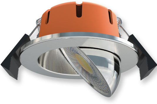 5W FIRE RATED IP65 DIM CCT 500LM MATT CHROME | SWV5WFRMC